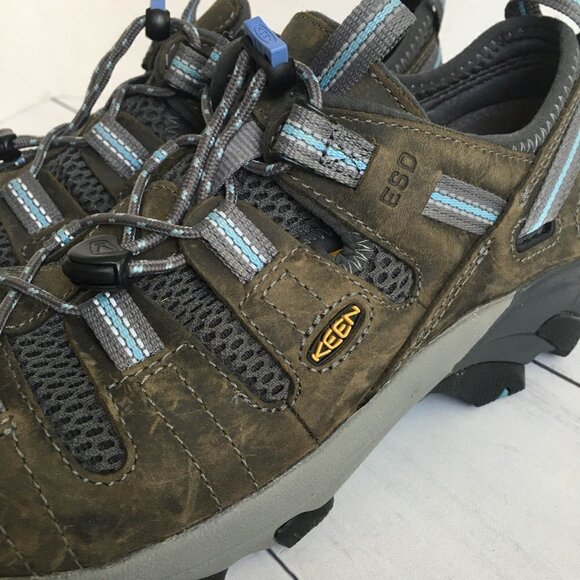 KEEN Utility Women's Atlanta Cool Low Steel Toe ESD Work Shoe - Size 8 - Picture 2 of 7